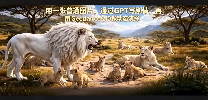 用一张普通图片，通过GPT写剧情，再用Seedance 2.0做动态演绎，居然能生成迪士尼风格搞笑动画-亮剑学堂
